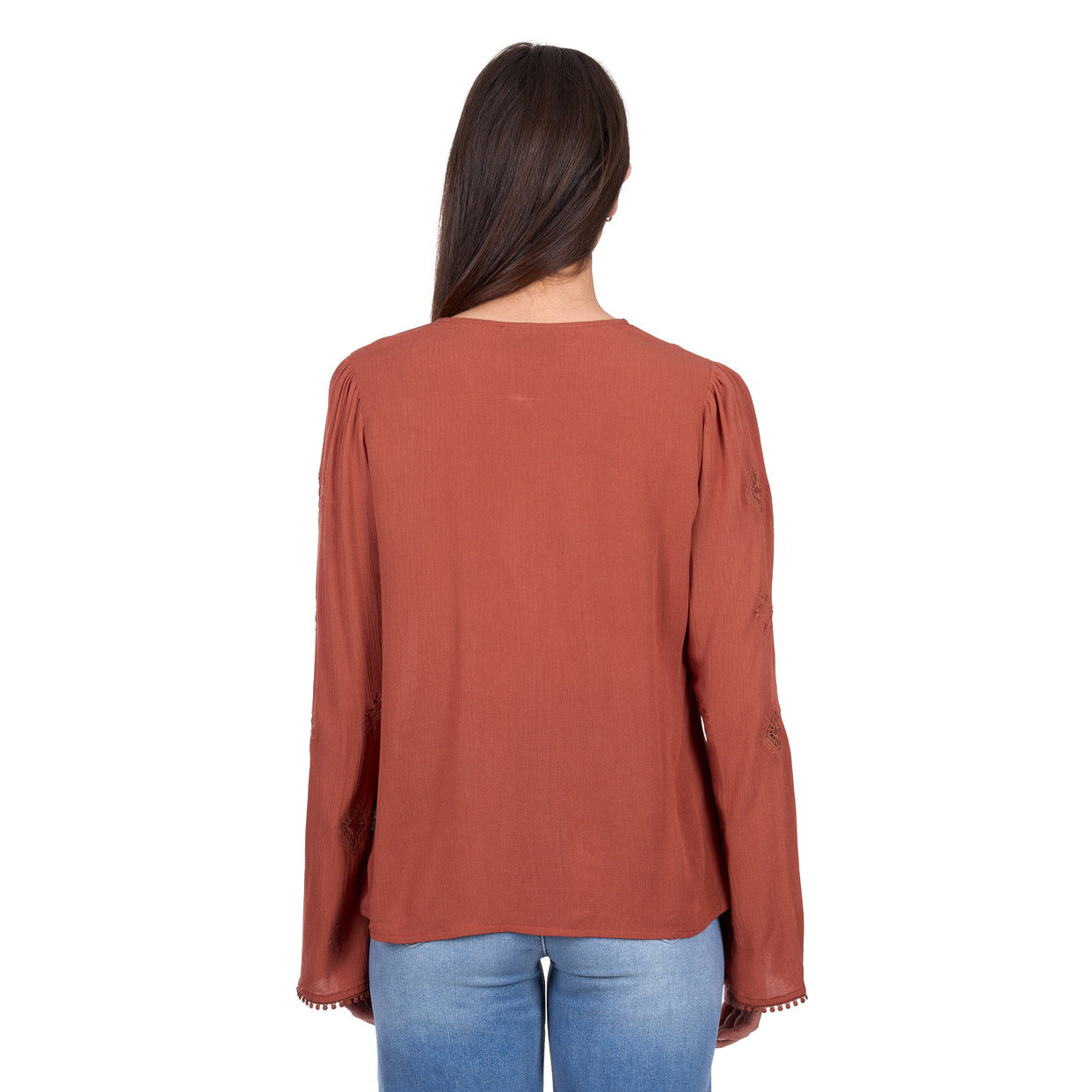 Wrangler Womens Roxana L/S Blouse (X6W2541555) Copper