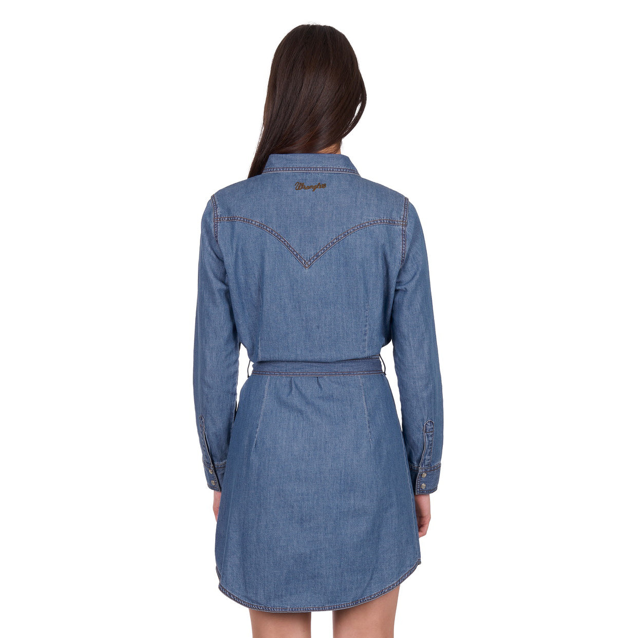 Wrangler Womens Wendy L/S Dress (X6W2460530) Mood Indigo