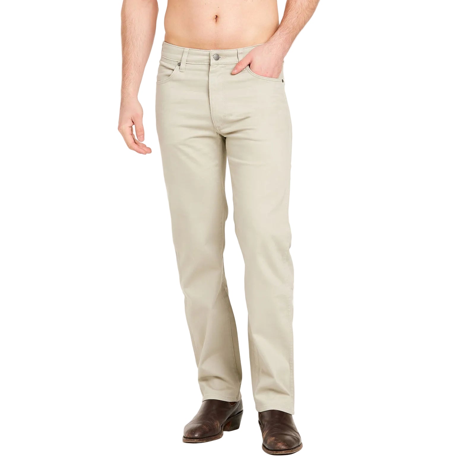 Wrangler | Classics Mens Straight Moleskin Jeans (W/091039/008) Chamois  [SD]