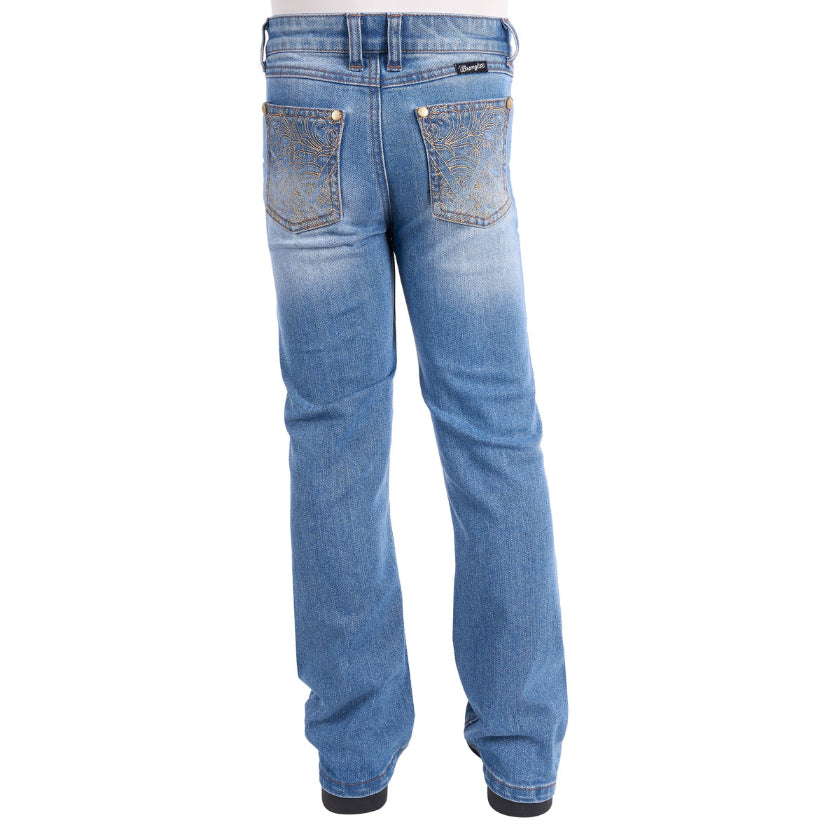 Wrangler Girls Lucy Bootcut Jeans (XCP5201719) Faded Blue
