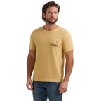 Wrangler Mens High Desert Regular Fit S/S Tee (112380268) Curry Heather
