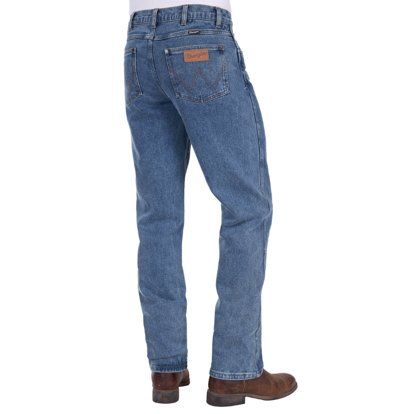 Wrangler Mens Regular Straight Leg Jeans (XLR1200032) Original Stone