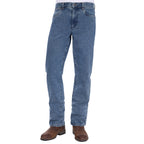 Wrangler Mens Regular Straight Leg Jeans (XLR1200032) Original Stone