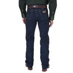 Wrangler Mens Western Bootcut Stretch Jeans (947STR) Navy Back
