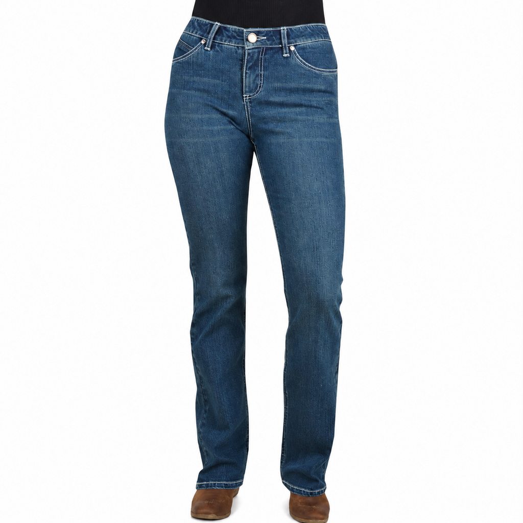 Wrangler Womens Arizona Q-Baby Booty Up Jeans (XCP2250898) Vintage Wash