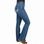 Wrangler Womens Arizona Q-Baby Booty Up Jeans (XCP2250898) Vintage Wash