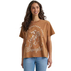 Wrangler Womens Rider Girlfriend Fit S/S Tee (112379649) Argan Oil