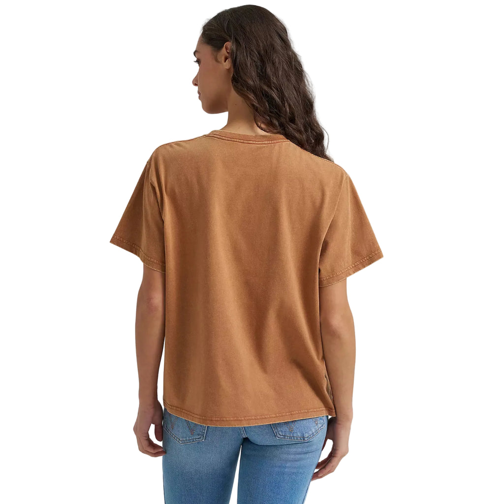 Wrangler Womens Rider Girlfriend Fit S/S Tee (112379649) Argan Oil 