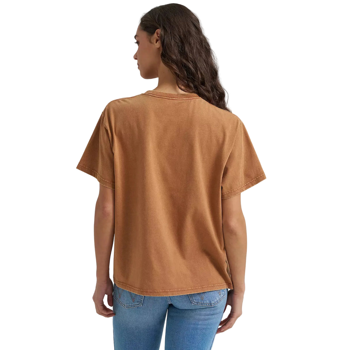 Wrangler Womens Rider Girlfriend Fit S/S Tee (112379649) Argan Oil 