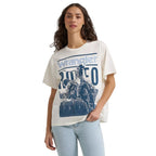 Wrangler Womens Rodeo Archive Girlfriend Fit S/S Tee (112379646) Egret