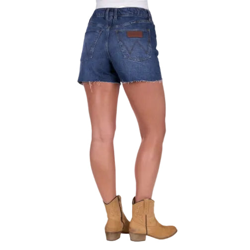 Wrangler Womens Samantha Hi Rise Shorts (X5S2354463) Vintage Indigo