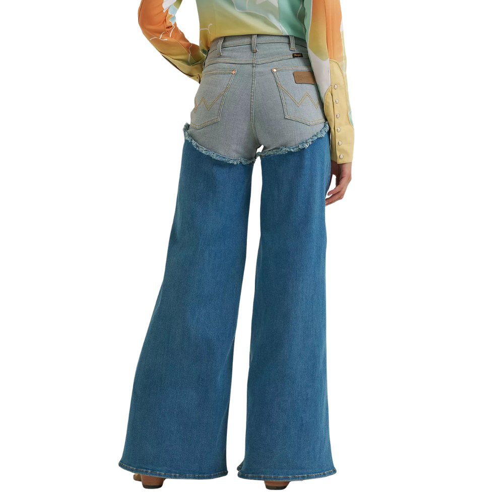 Wrangler x Lainey Wilson Womens Cheeky Wide Leg Pants (112382915) Classic Blue
