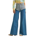 Wrangler x Lainey Wilson Womens Cheeky Wide Leg Pants (112382915) Classic Blue