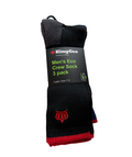 KingGee Mens Eco Crew Socks, 3 pack (K09008) Multi 7-12 [GD]