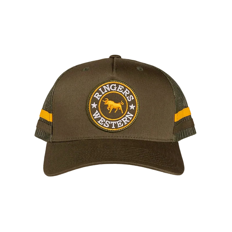 Ringers Western  McCoy Trucker Cap  (722038RW)  Army/Orange