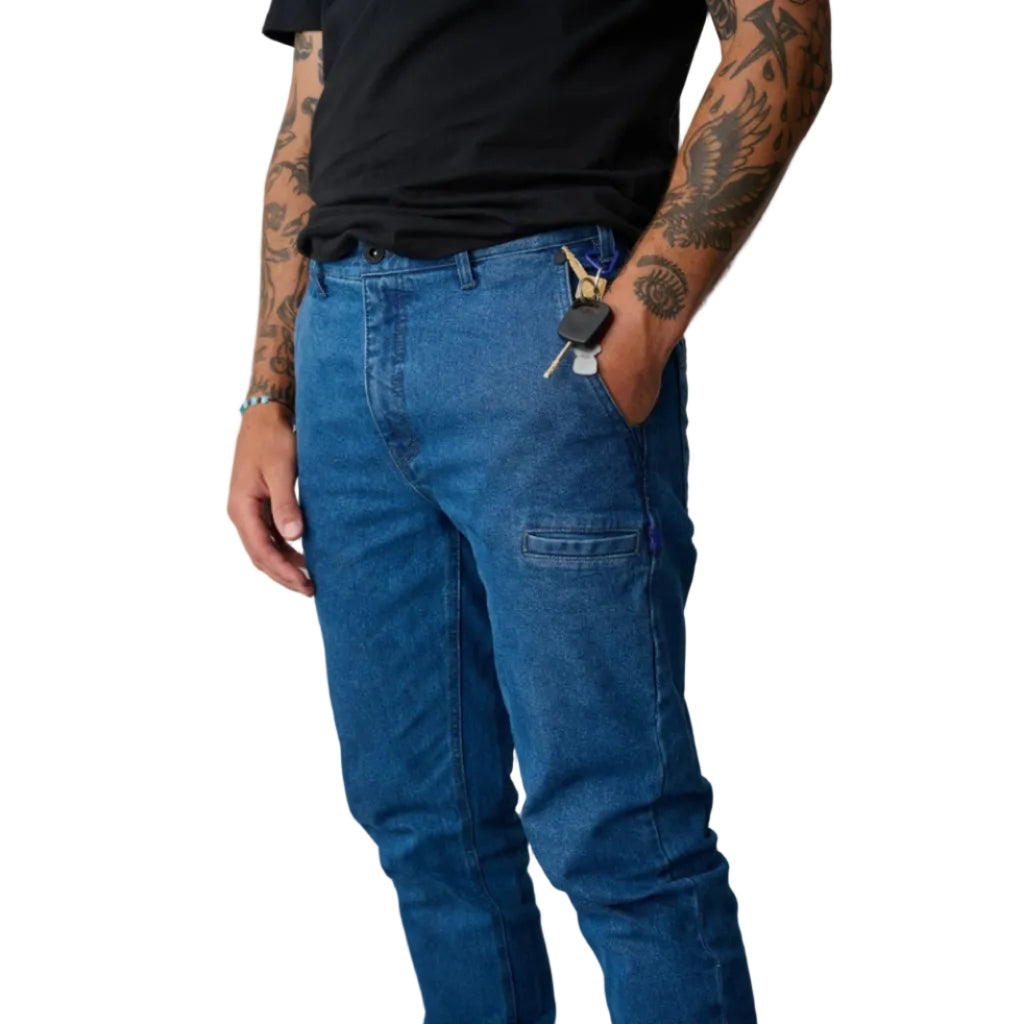x/dmg Mens Denim Work Pants (x01/DENIM) 90's Blue [GD]